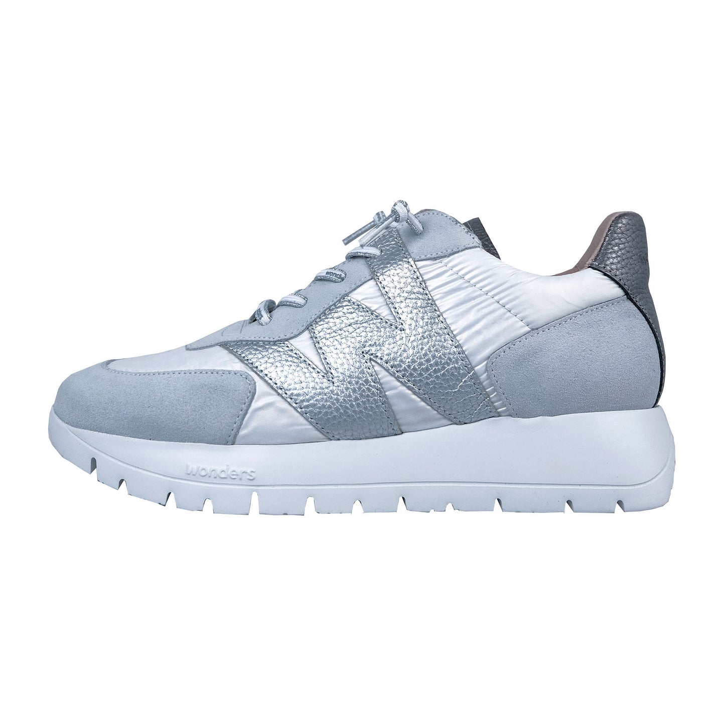 Wonders Oslo: Women's White Platform Sneakers A-2464