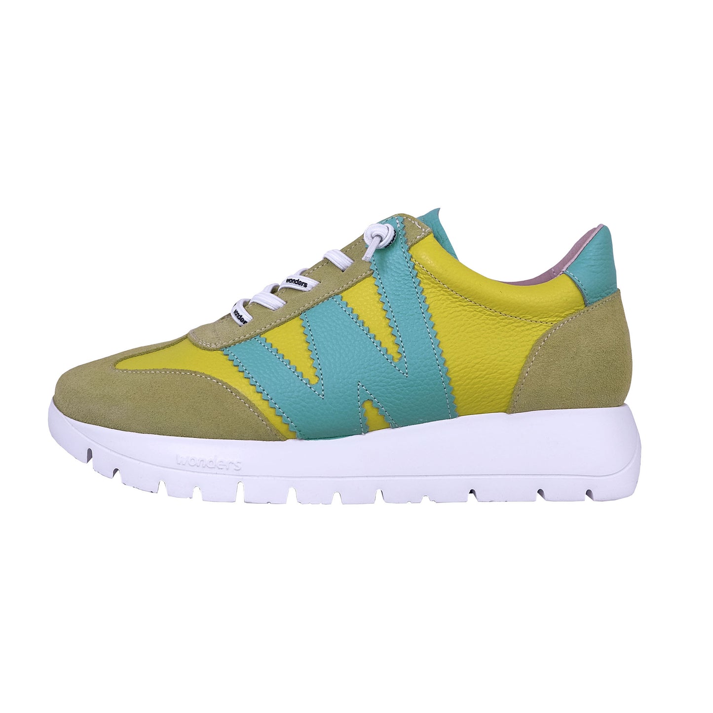 Wonders Odisei: Women's Green Sneakers A-2476