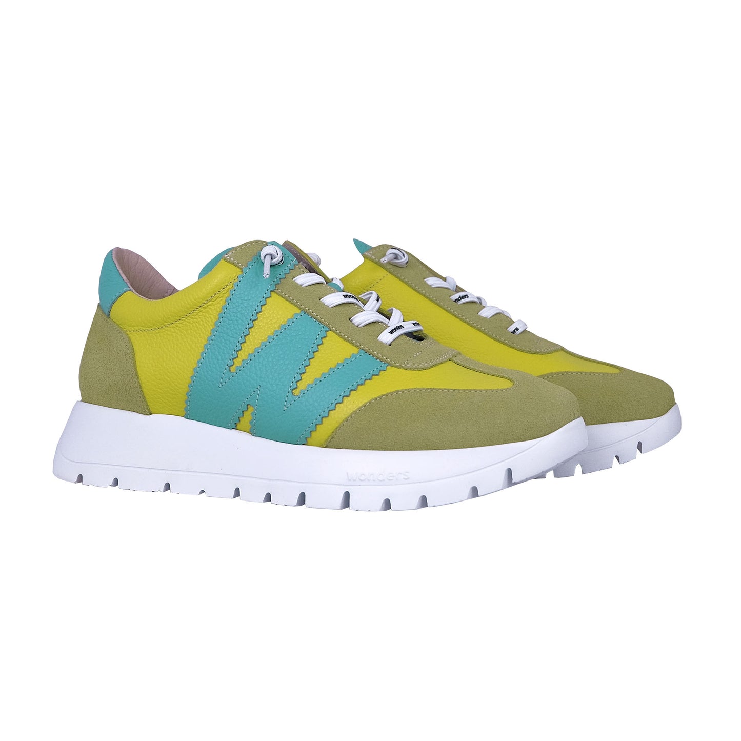 Wonders Odisei: Women's Green Sneakers A-2476