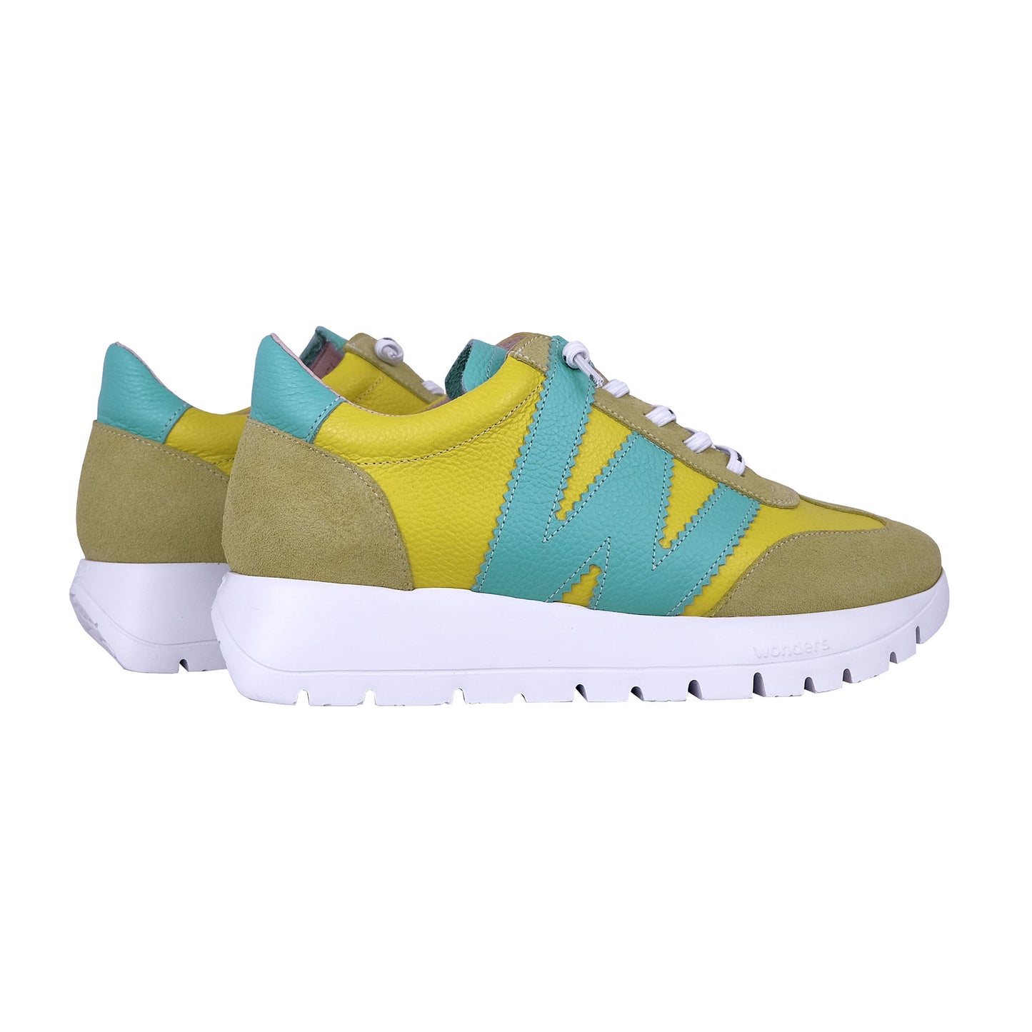 Wonders Odisei: Women's Green Sneakers A-2476