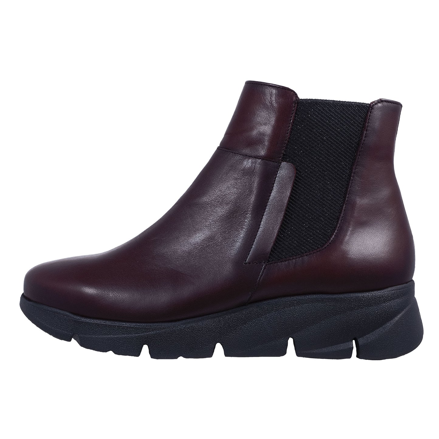 Fluchos Bona : Bottines en cuir pour femme à plateforme et fermeture éclair F1361