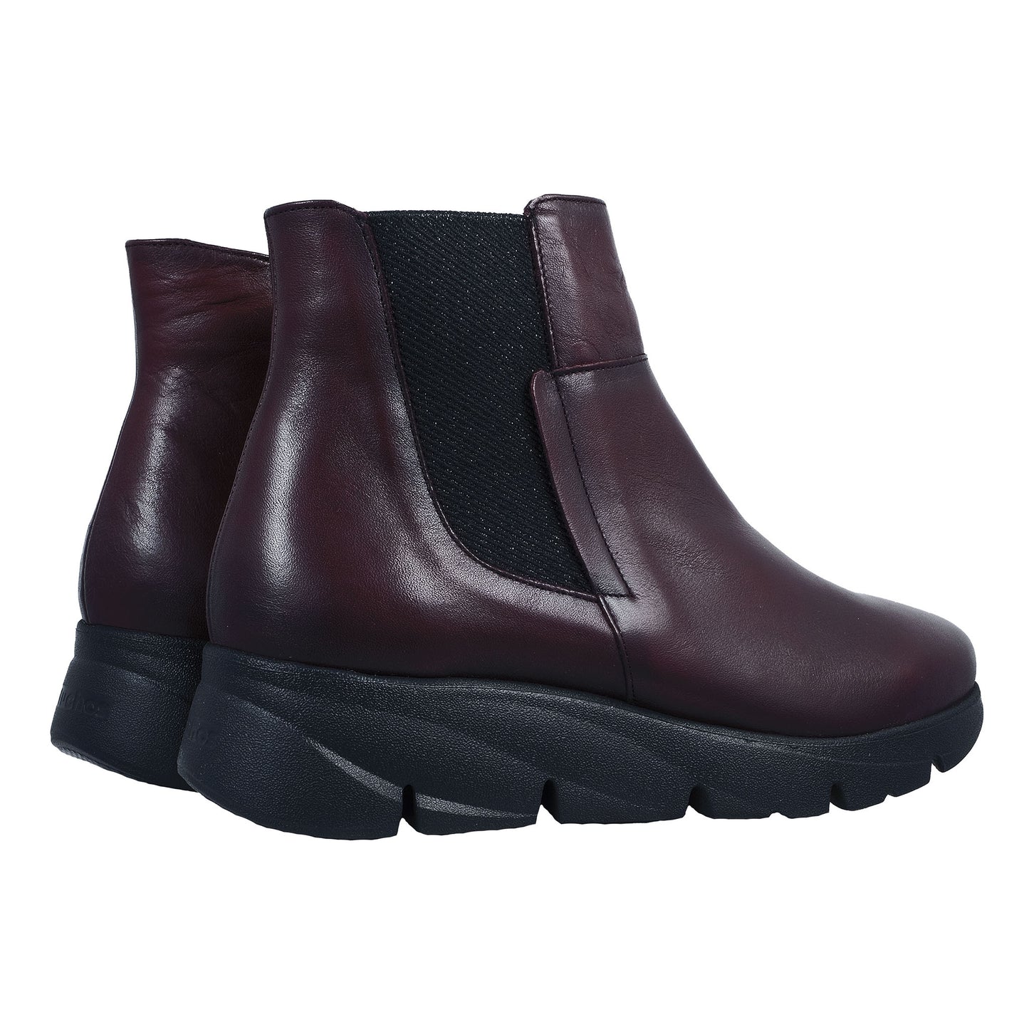 Fluchos Bona : Bottines en cuir pour femme à plateforme et fermeture éclair F1361