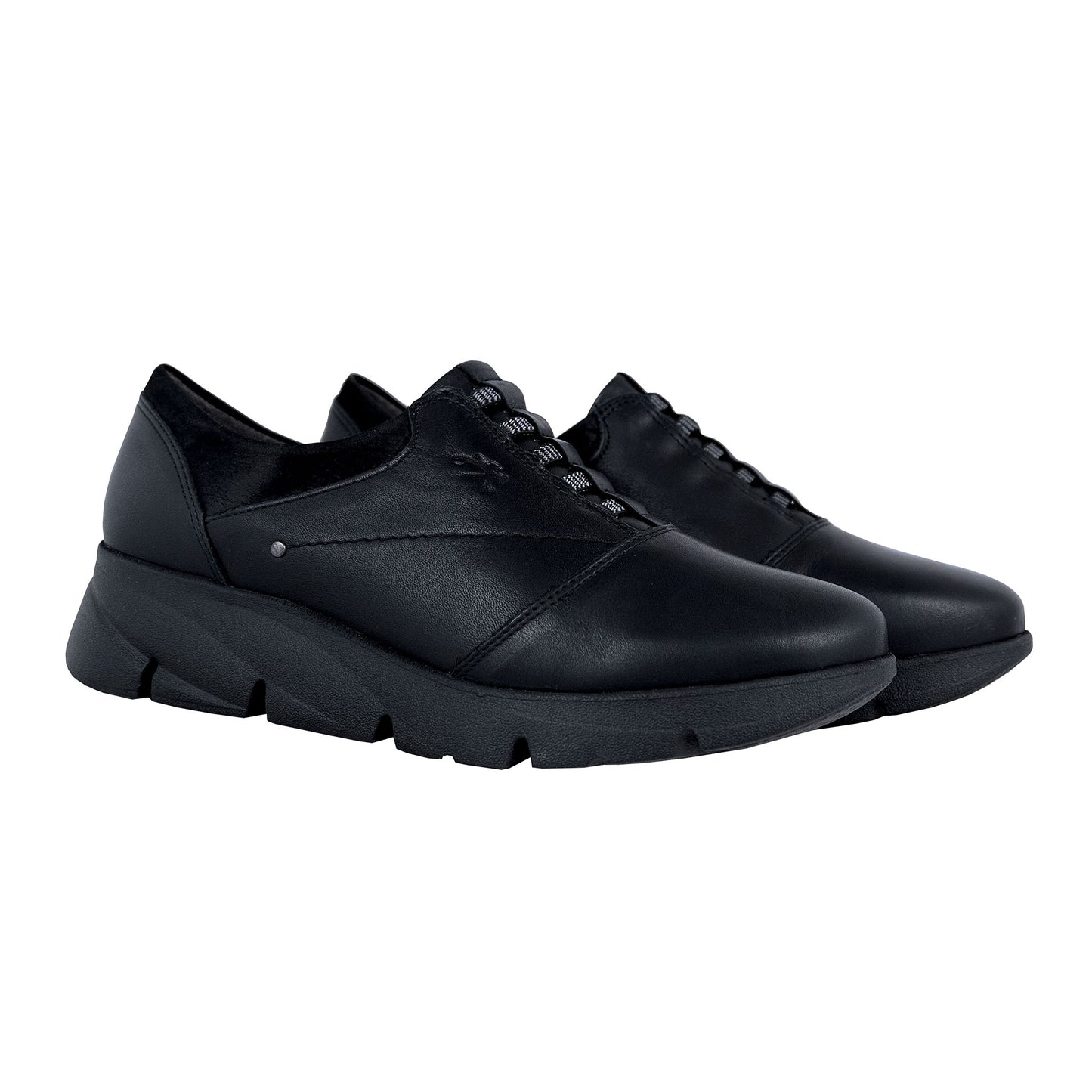 Fluchos Bona: Women's Comfort Leather Shoes Black F1357