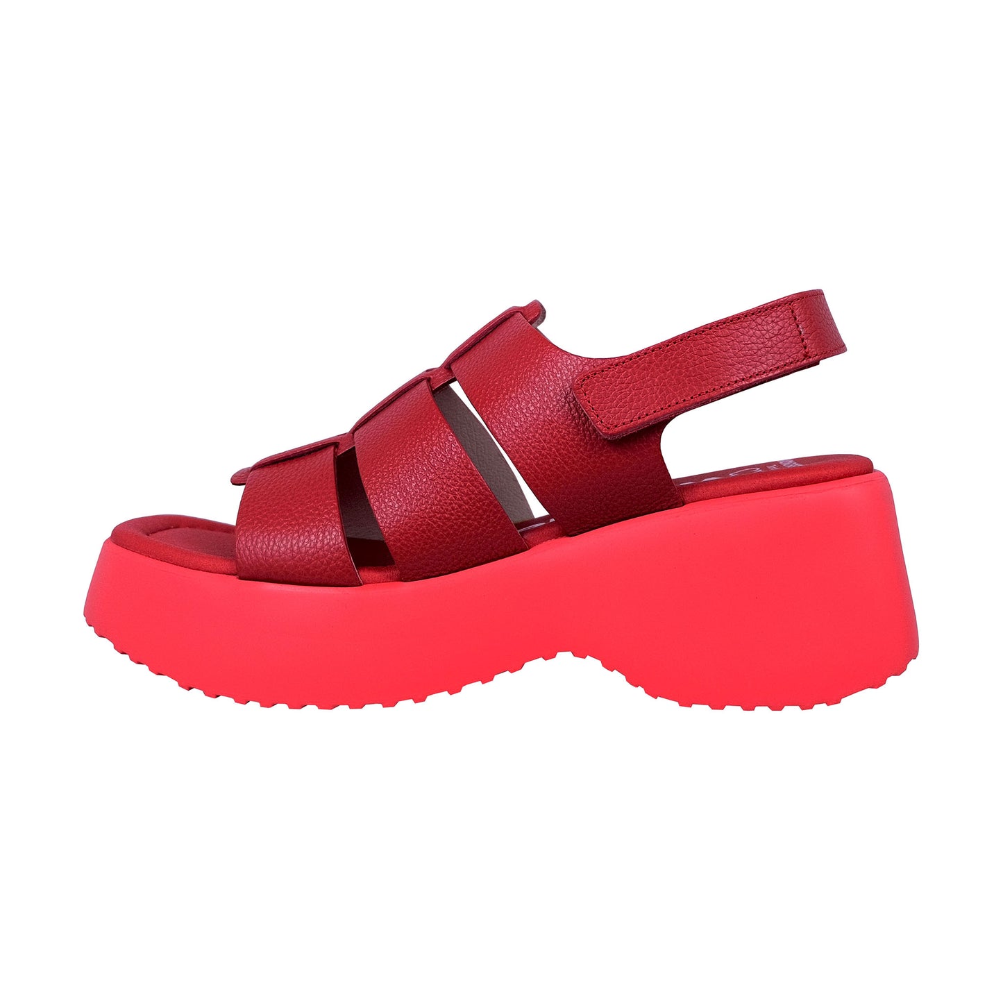 Wonders Nora: Red Platform Sandal D-9724