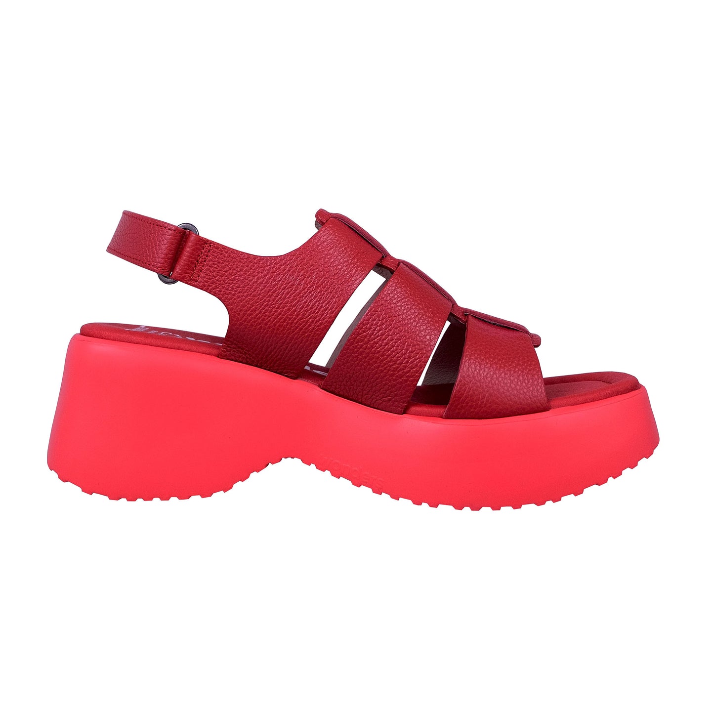 Wonders Nora: Red Platform Sandal D-9724
