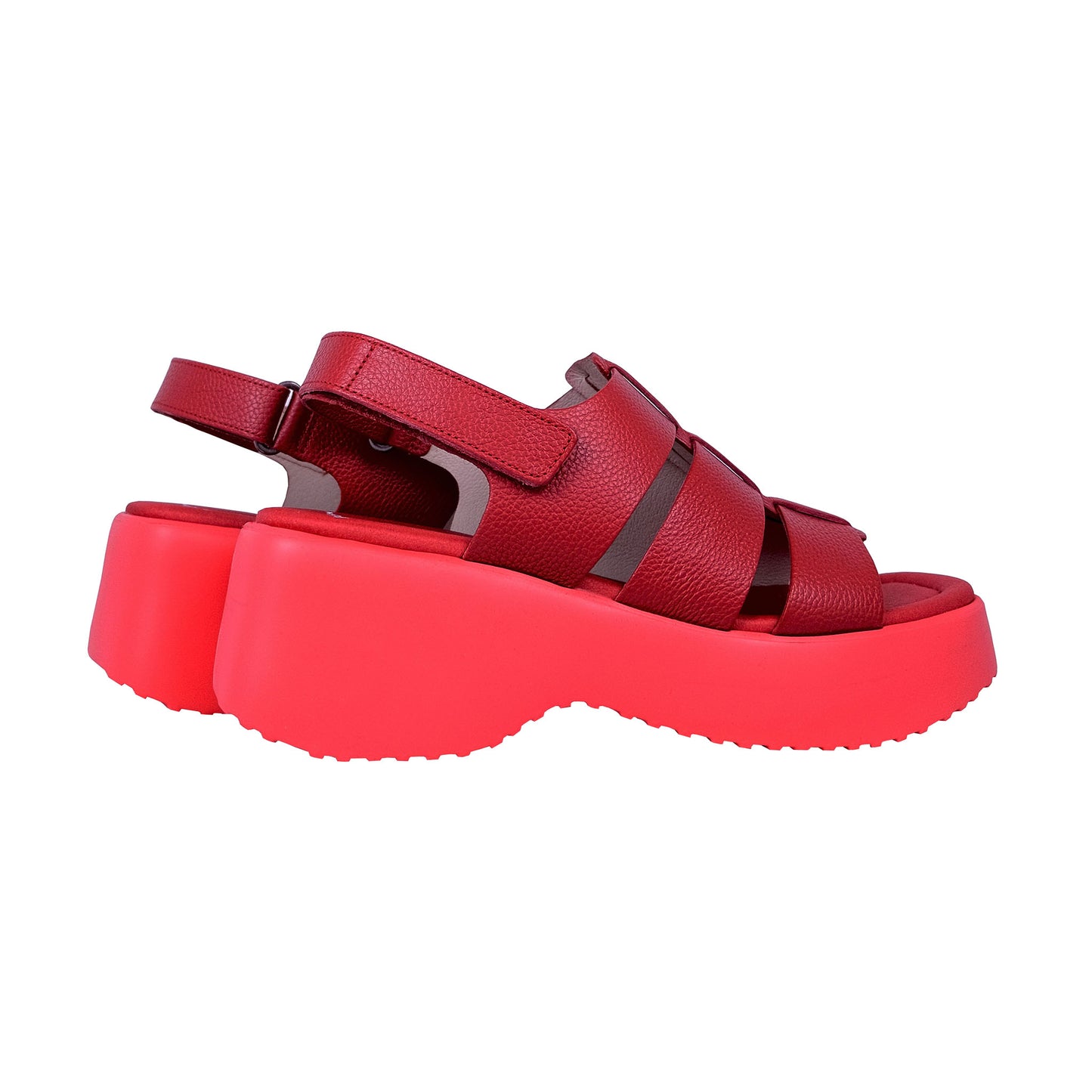 Wonders Nora: Red Platform Sandal D-9724