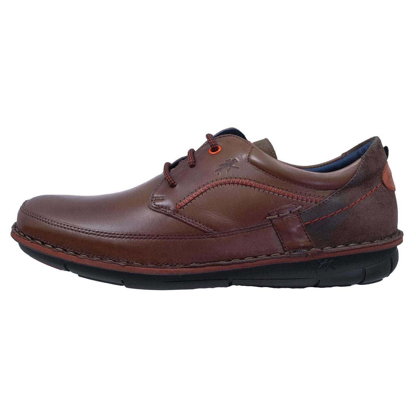 Fluchos Alfa: Men's Lace-Up Shoes Brown Leather F1024