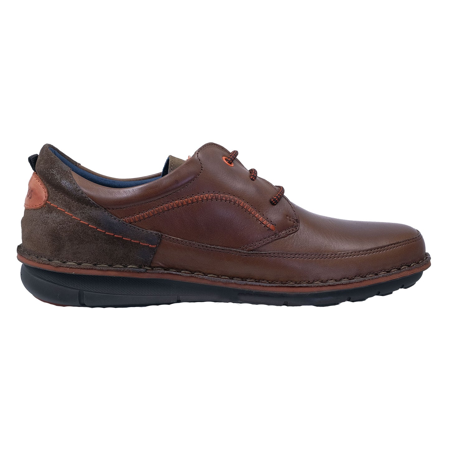 Fluchos Alfa: Men's Lace-Up Shoes Brown Leather F1024