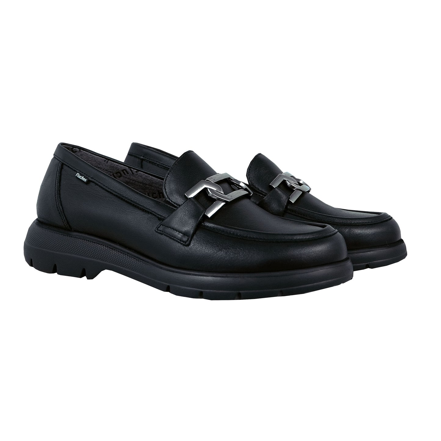 Fluchos Gladis: Mocasines Mujer Piel Confort Negro F1794
