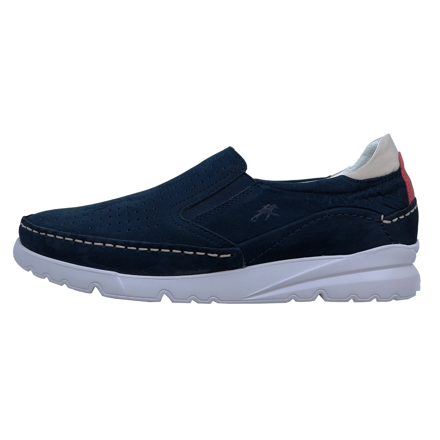 Fluchos Daryl : Mocassins en nubuck bleu pour homme F1454