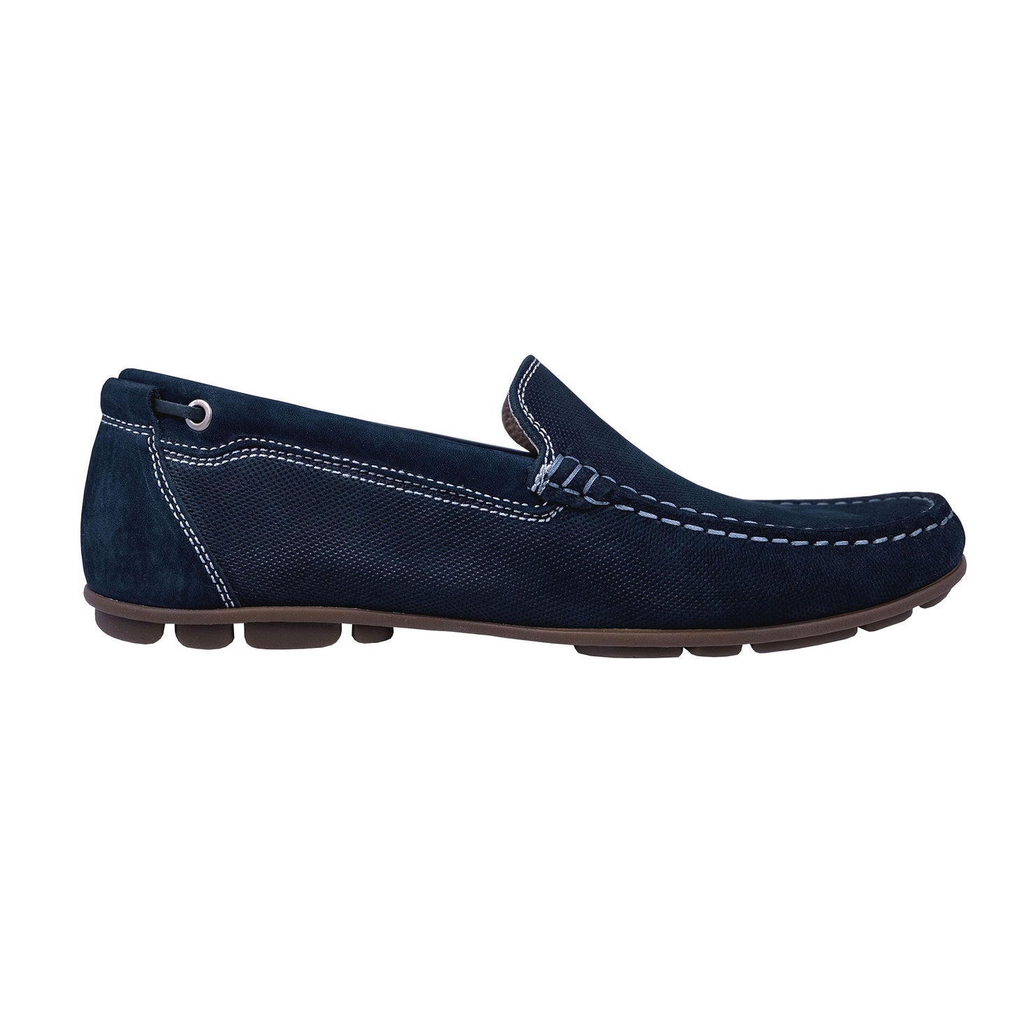 Fluchos Silva: Mocasines Hombre Azul Ante 9075