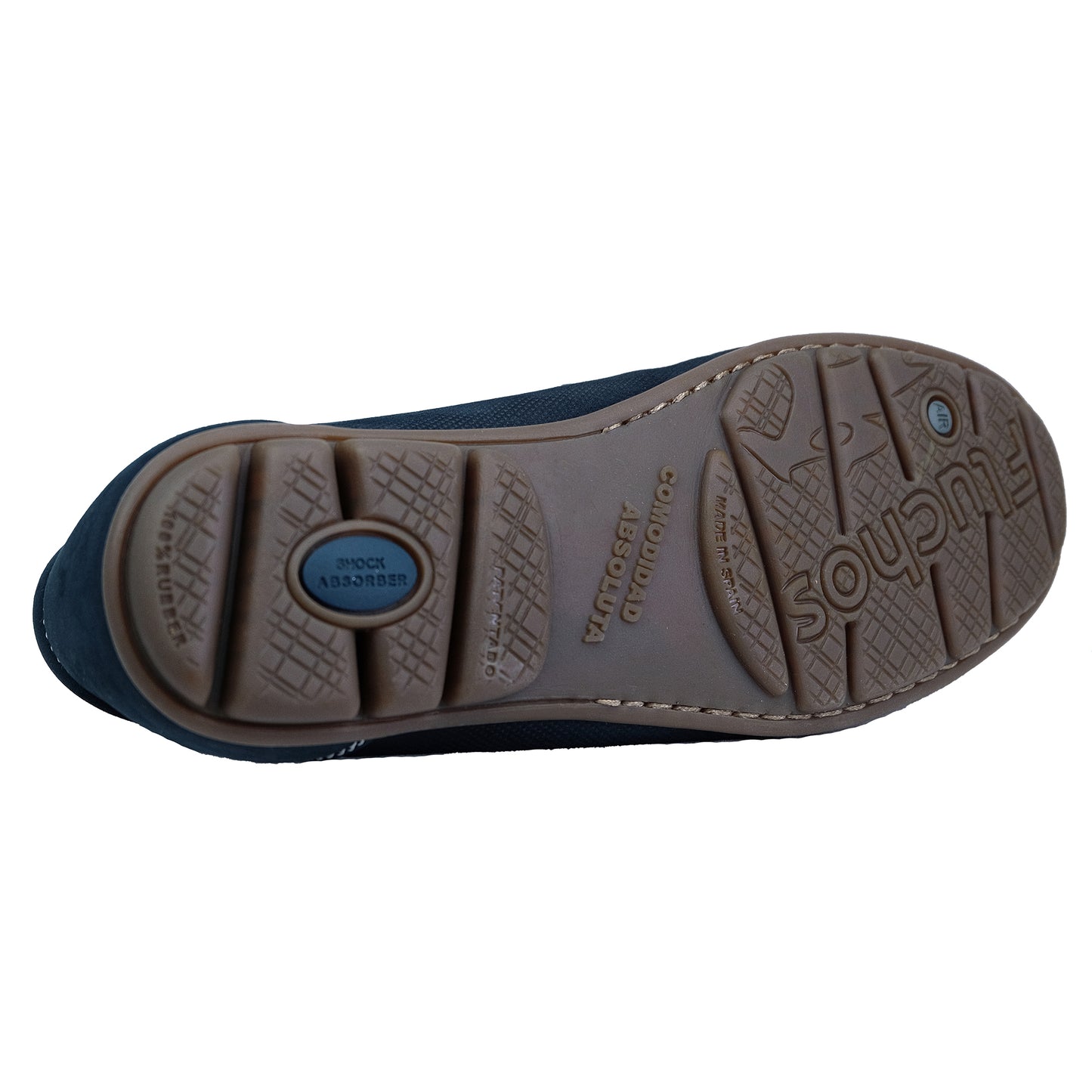 Fluchos Silva: Mocasines Hombre Azul Ante 9075