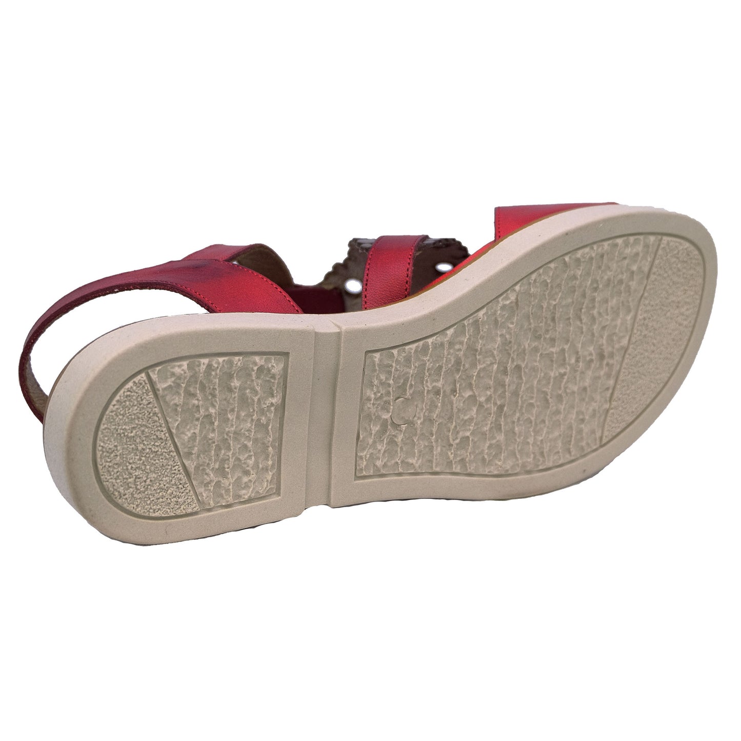 Dorking D8732: Sandalias Negras de Piel para Mujer Diseño Exclusivo Rojo