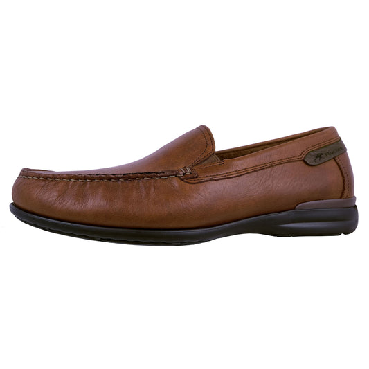 Fluchos Orion: Mocasín Hombre Piel Ligero Marrón 8682