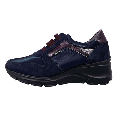 Fluchos Olas : Chaussures confort pour femme en cuir bleu clair F1509