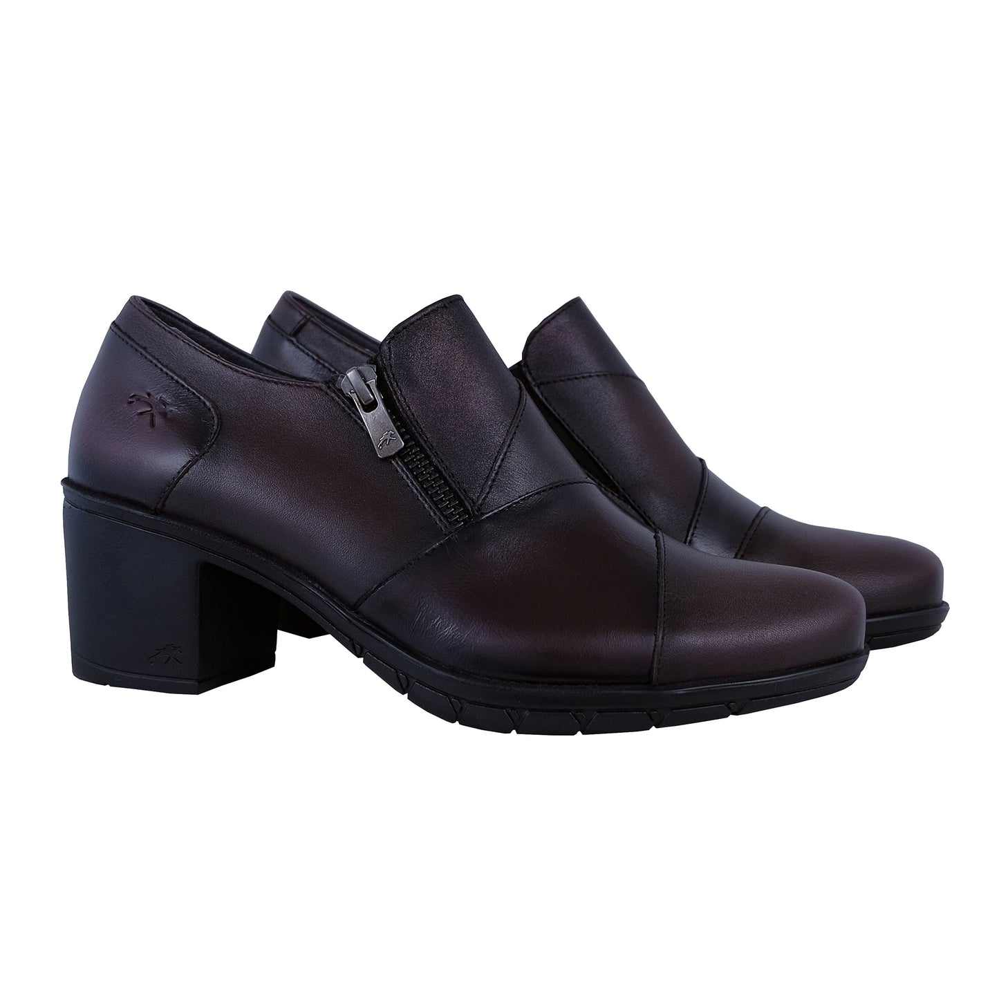 Fluchos Nydia : Chaussures à talons en cuir pour femme F1802