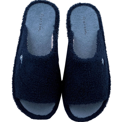 Garzon: Men's Blue Parquet Floor Slippers P378.115