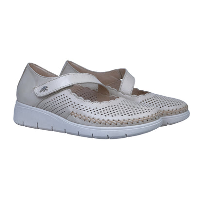 Fluchos Fluvia Beige – Women's Lightweight Leather Comfort Shoes: F2423