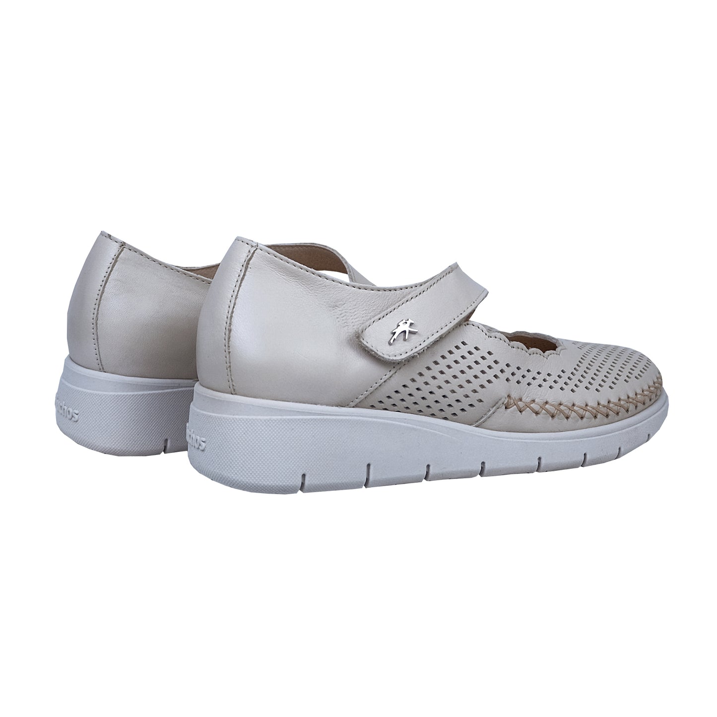 Fluchos Fluvia Beige – Women's Lightweight Leather Comfort Shoes: F2423