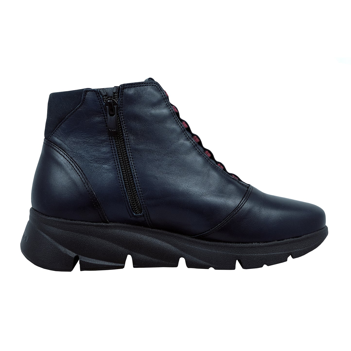Fluchos Bona: Women's Platform Ankle Boots, Black F1358