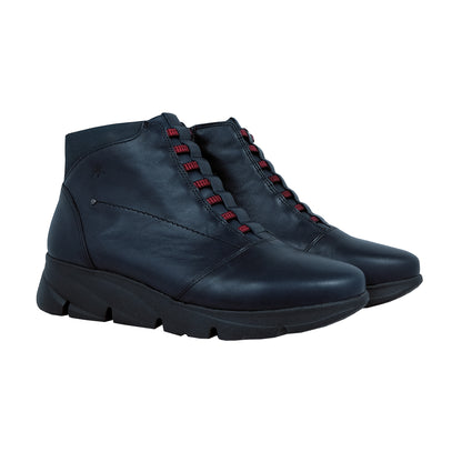 Fluchos Bona: Women's Platform Ankle Boots, Black F1358