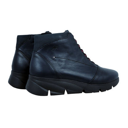 Fluchos Bona: Women's Platform Ankle Boots, Black F1358