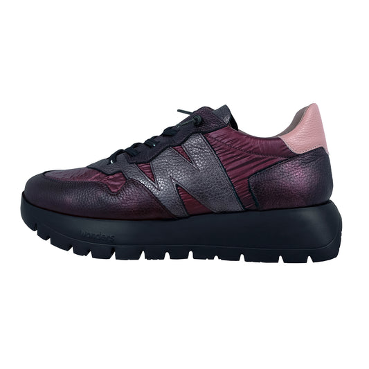 Wonders Odisei – Zapatillas Mujer Plataforma Burdeos: A-2491