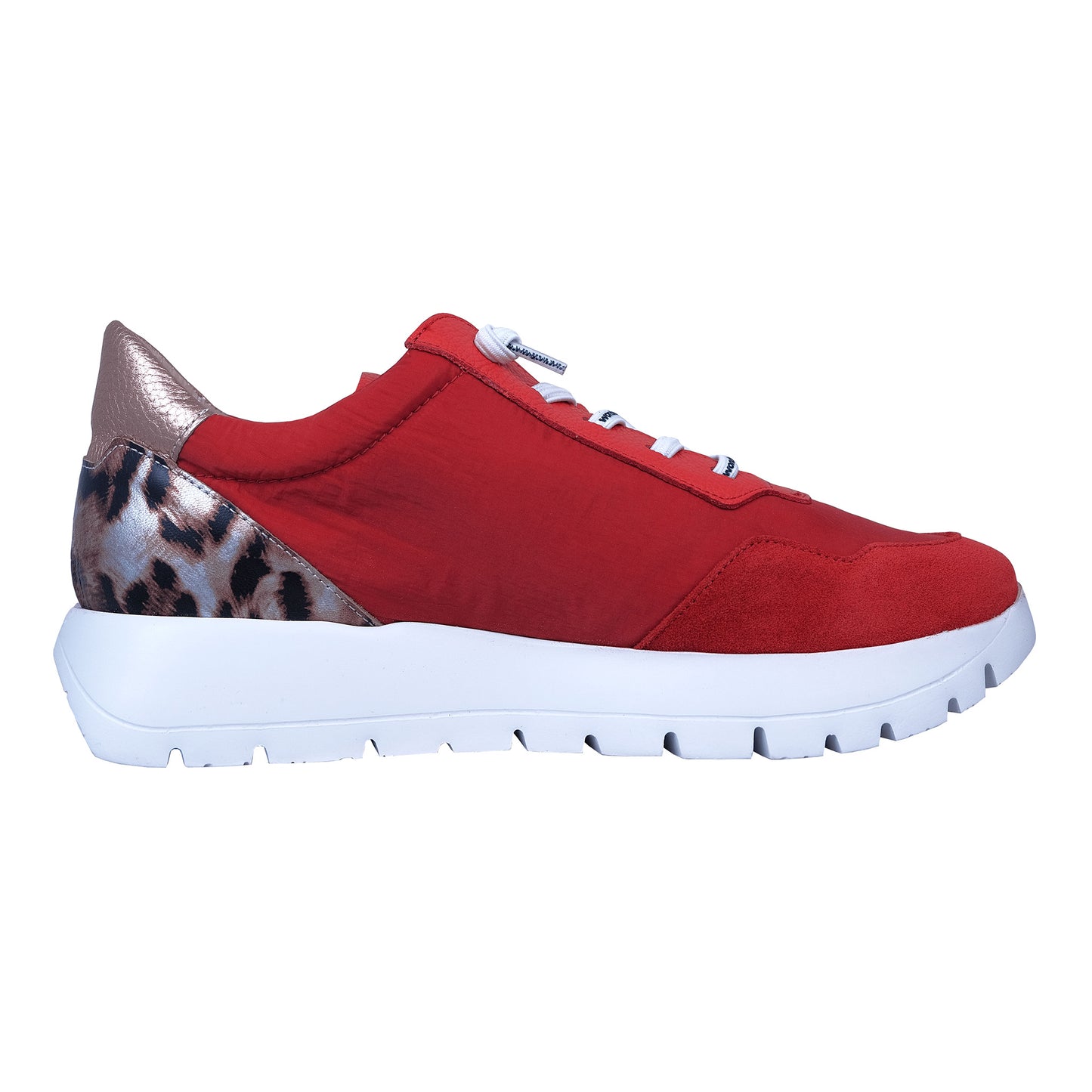 Wonders Odisei: Zapatillas Mujer Piel Rojo Confort A-2100