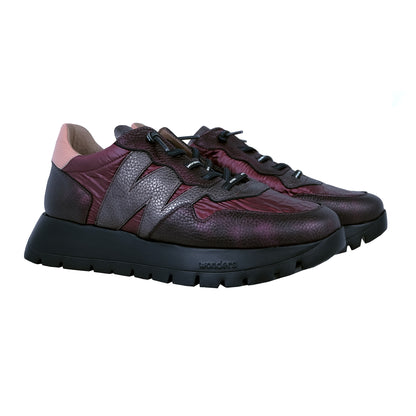 Wonders Odisei – Zapatillas Mujer Plataforma Burdeos: A-2491