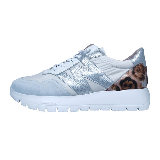 Wonders Odisei: Zapatillas Mujer Piel Blanco Confort A-2100