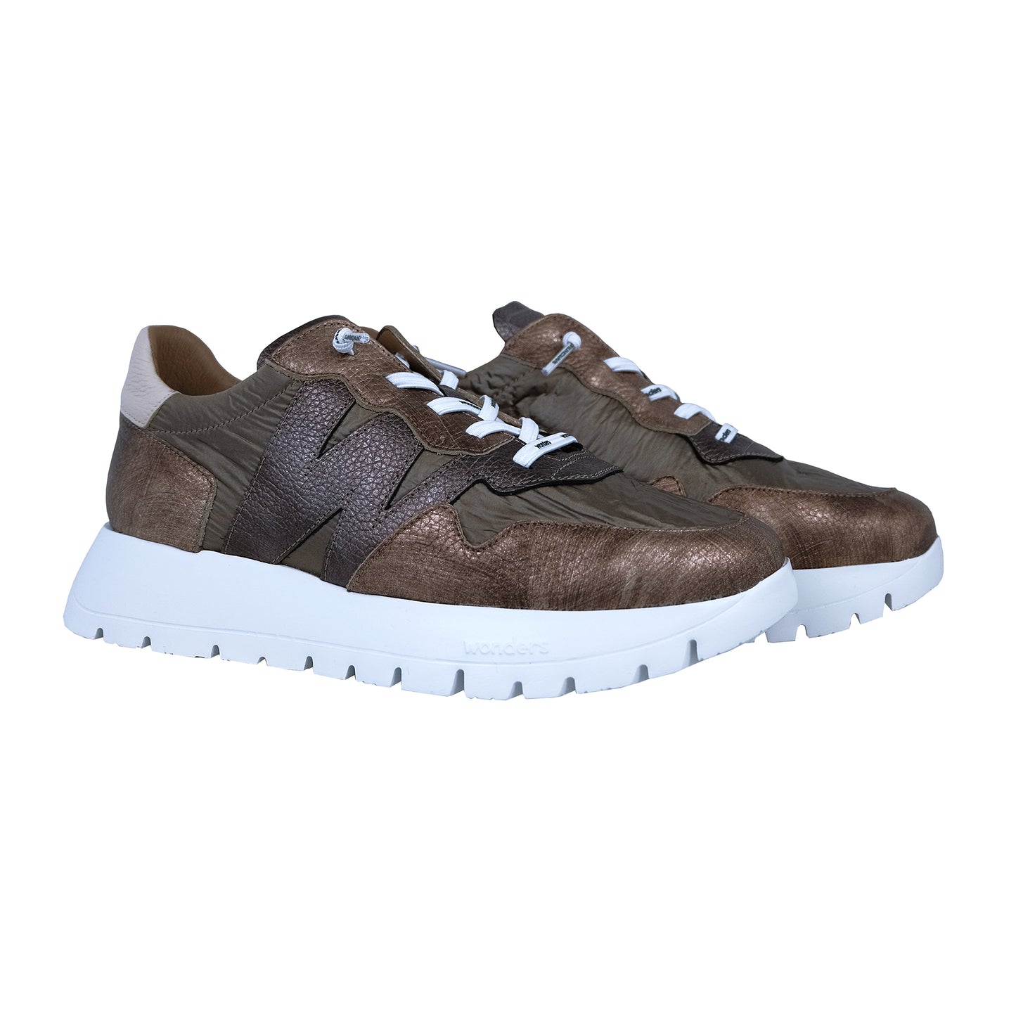 Wonders Odisei – Zapatillas Mujer Plataforma Oro: A-2491