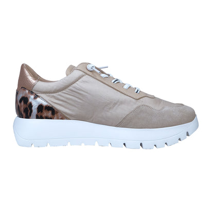 Wonders Odisei: Women's Beige Leather Comfort Shoes A-2100