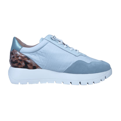 Wonders Odisei: Zapatillas Mujer Piel Azul Confort A-2100