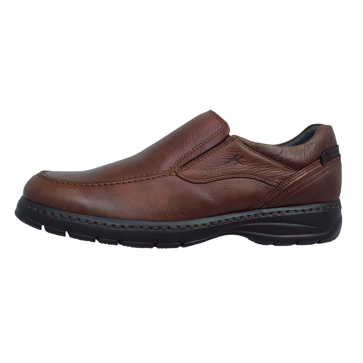Fluchos Crono: Mocasines Hombre Piel Marrón 9144