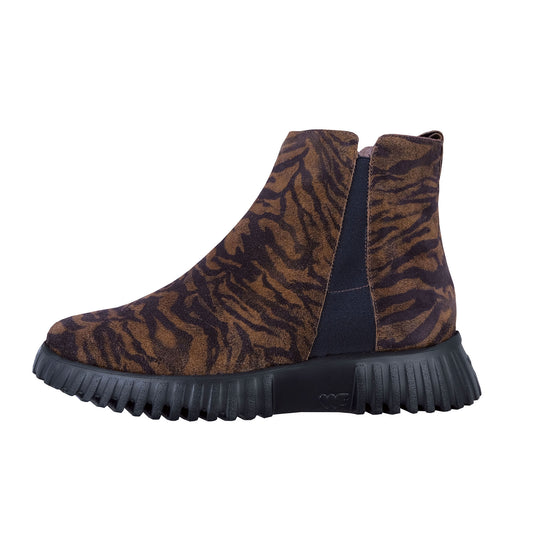 Wonders Flexfly – Botines Mujer Plataforma Marrón: A-4404