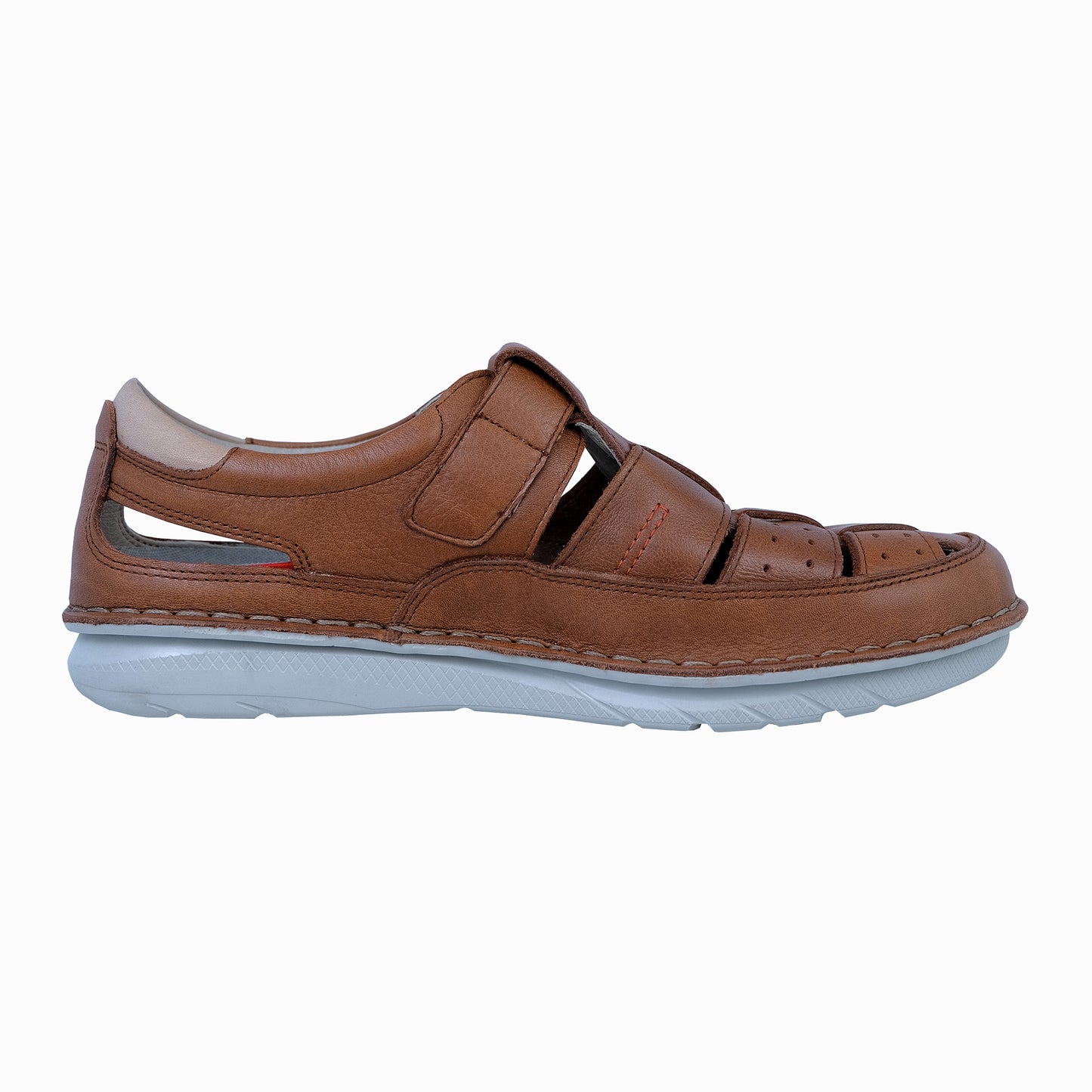 Fluchos Parker: Men's Brown Leather Sandals F2003