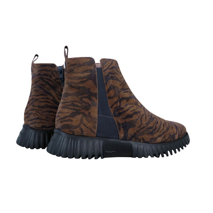 Wonders Flexfly – Botines Mujer Plataforma Marrón: A-4404
