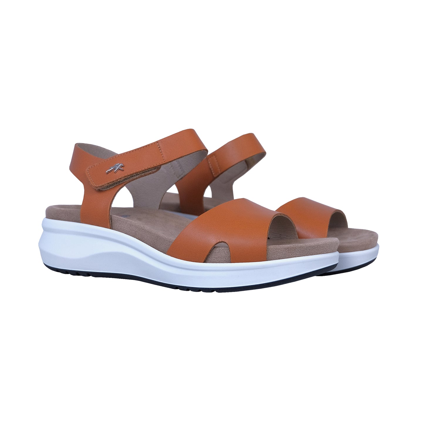 Fluchos Yagon Brown - Women's Leather Comfort Sandals Removable Insole: F1475
