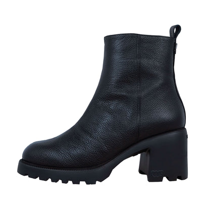 Wonders ILMA: Botas Mujer Piel Negra Tacón Bloque G-7205