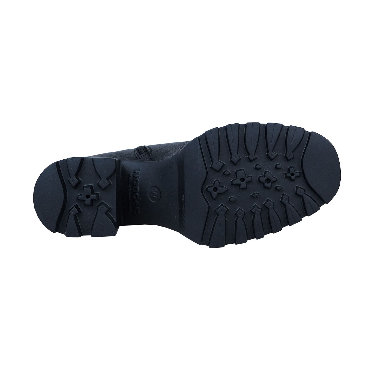 Wonders ILMA: Botas Mujer Piel Negra Tacón Bloque G-7205