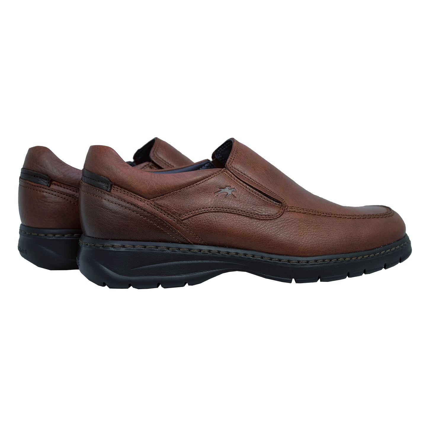 Fluchos Crono: Mocasines Hombre Piel Marrón 9144