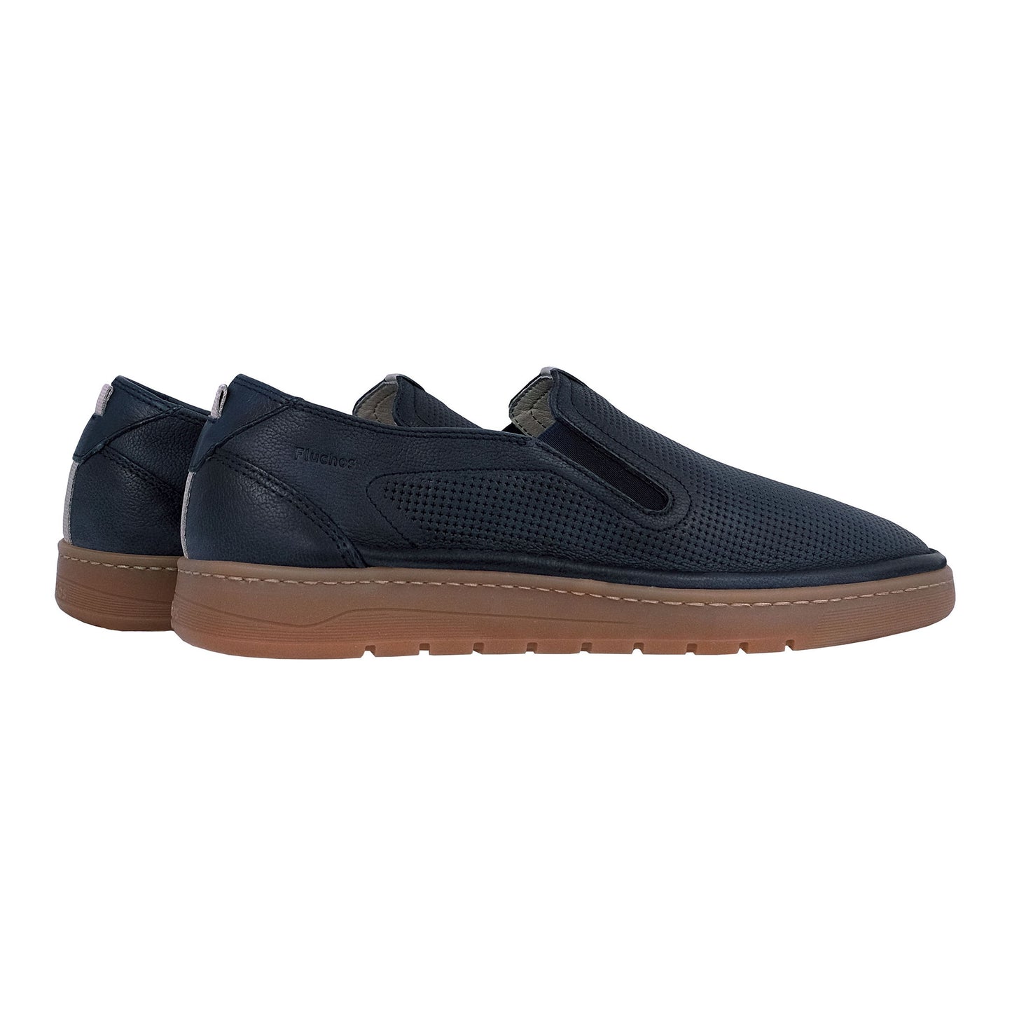 Fluchos Leo: Mocasines Hombre Piel Flexibles Azul F1946