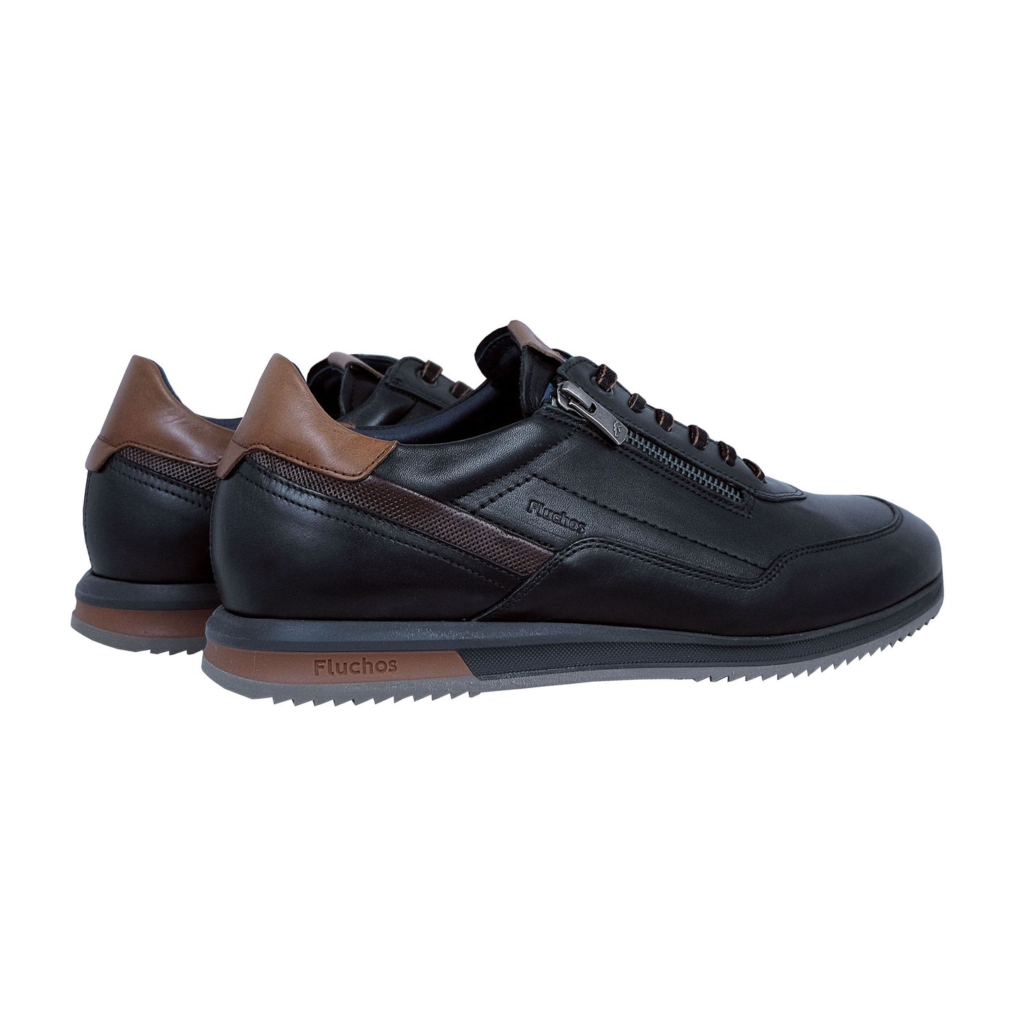 Fluchos Samir: Zapatos Hombre Deportivos Negro F2264
