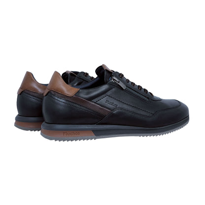 Fluchos Samir: Zapatos Hombre Deportivos Negro F2264