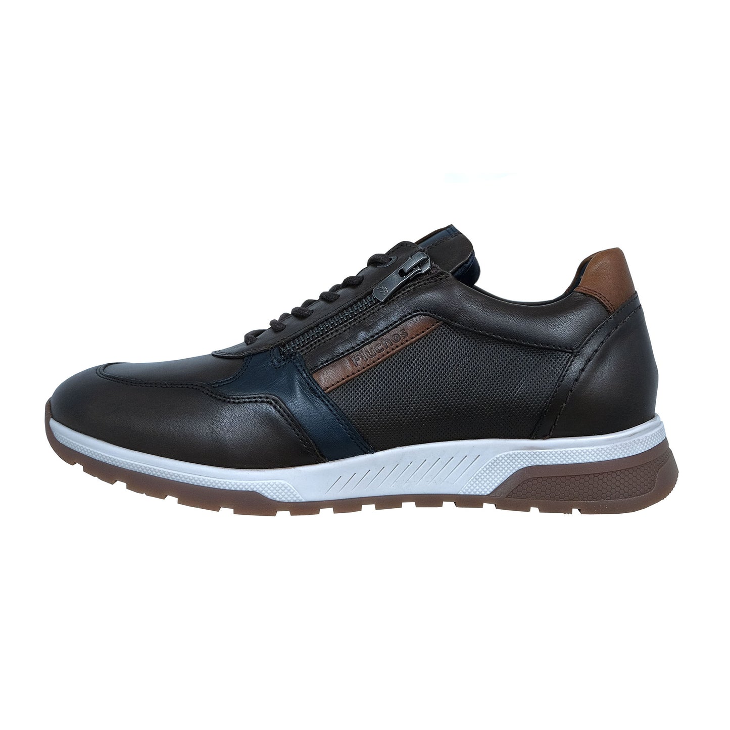 Fluchos Louis: Zapatos Hombre Marrón Cafe Piel Confort F1600