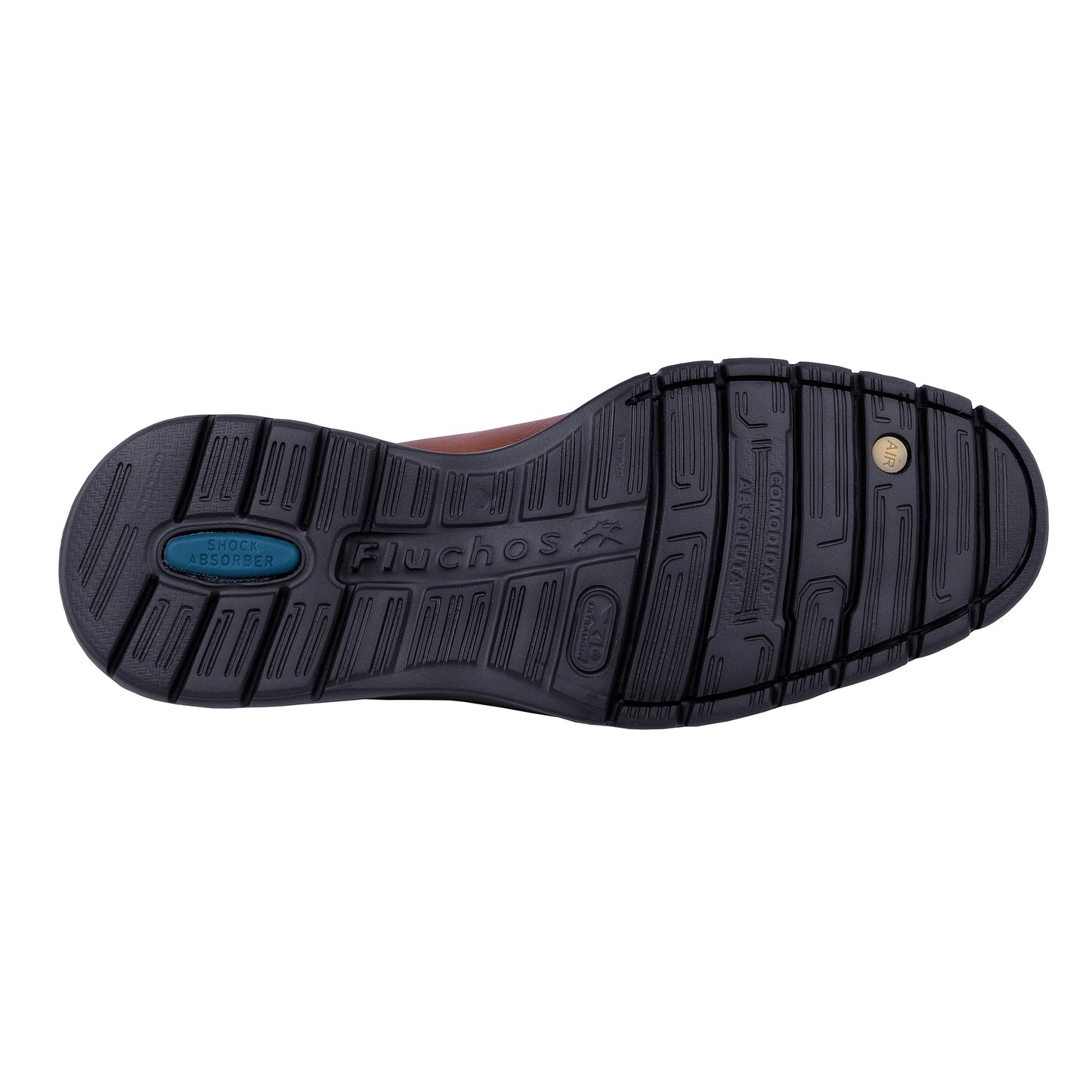 Fluchos Crono: Mocasines Hombre Piel Marrón 9144