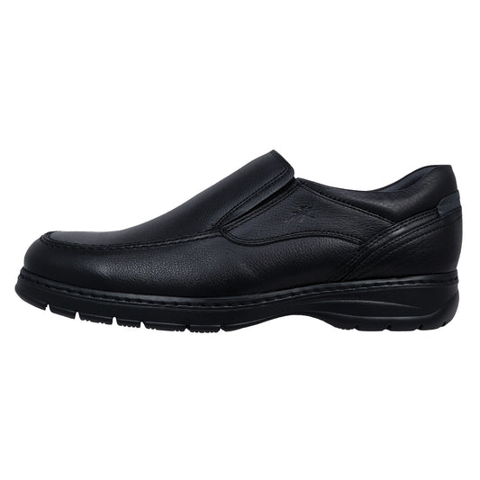 Fluchos Crono: Mocasines Hombre Piel Negro 9144