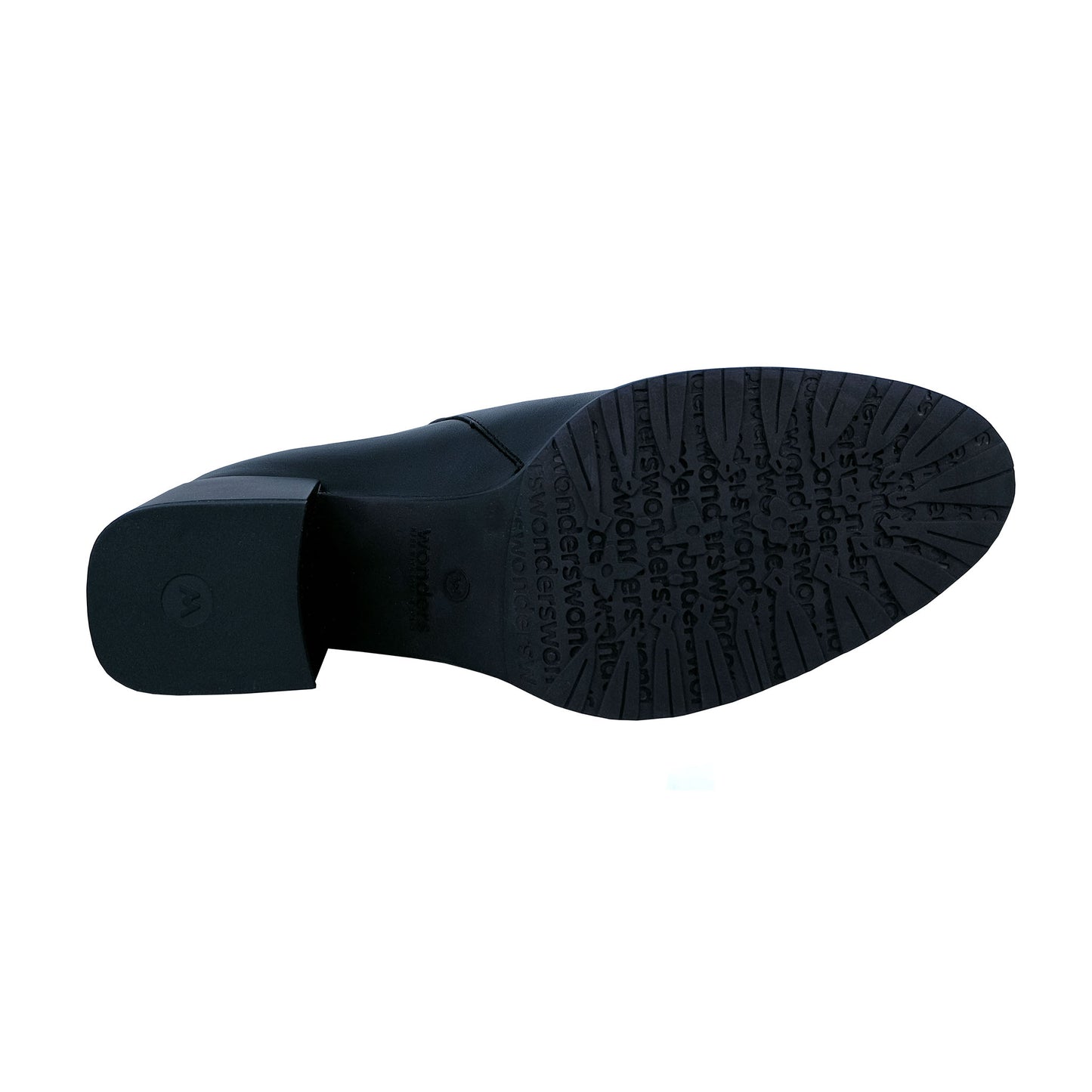 Wonders: Women's Ankle Boots with Heel, Black Leather H-3520