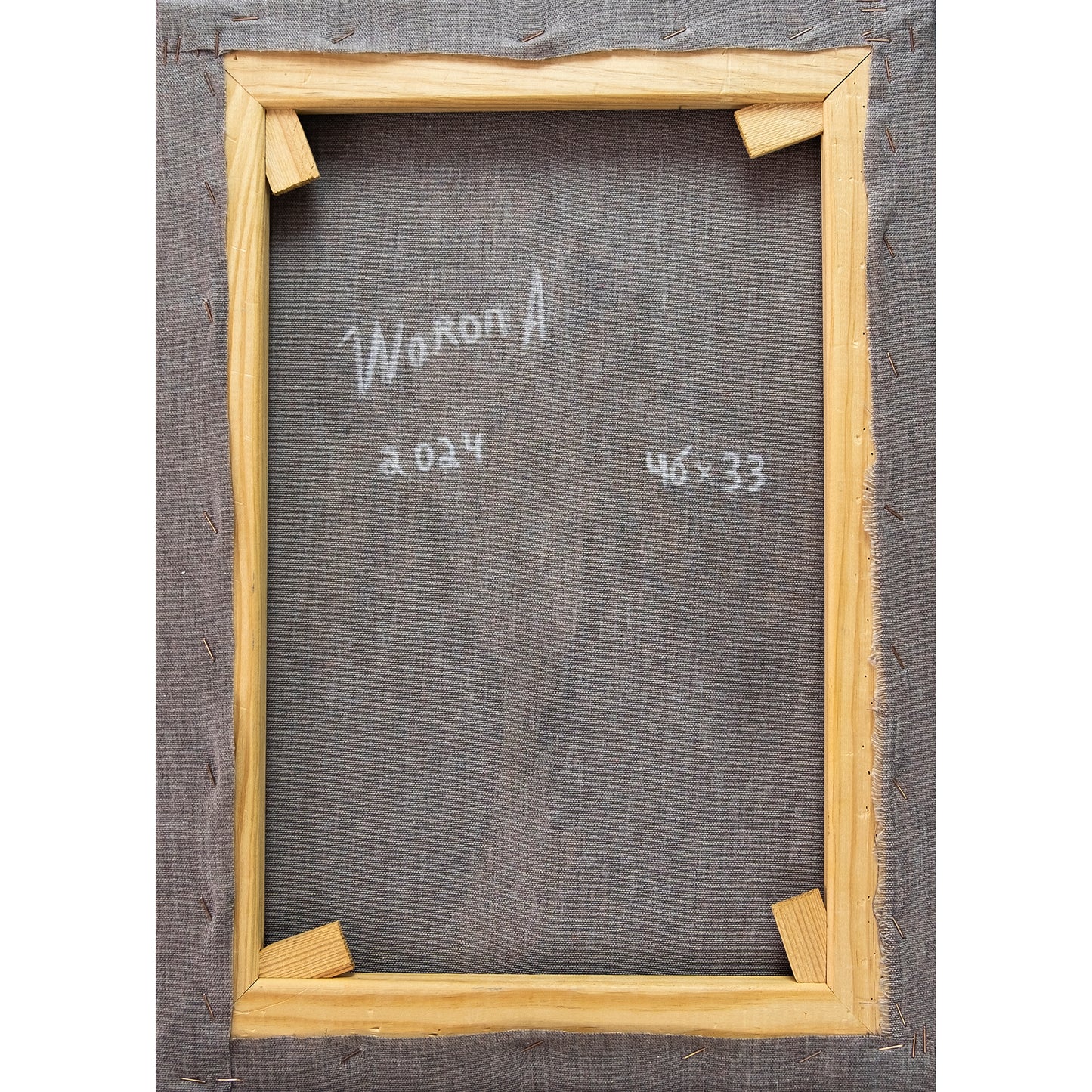 Anastasia Woron : « Iris dans des perles de pluie » – Huile 46 x 33 cm