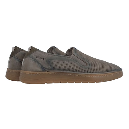 Fluchos Leo: Mocasines Hombre Piel Flexibles Beige F1946